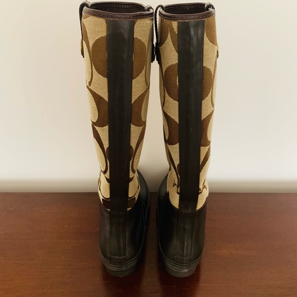 Coach All Weather Boots size 9M - Picture 2 of 8